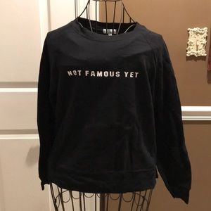 nordstrom not famous yet black sweater